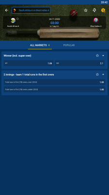 Screenshot of the application Mostbet - #3