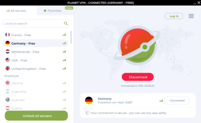Screenshot of the application Planet VPN - Free VPN Proxy - #2