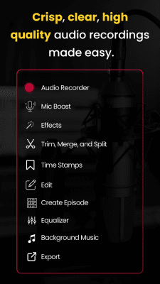 Screenshot of the application AudiOn - Record & Edit audio - #1