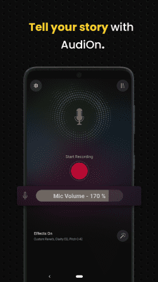 Screenshot of the application AudiOn - Record & Edit audio - #3