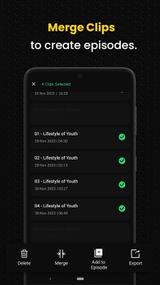 Screenshot of the application AudiOn - Record & Edit audio - #8