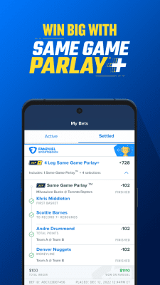 Screenshot of the application FanDuel - #4