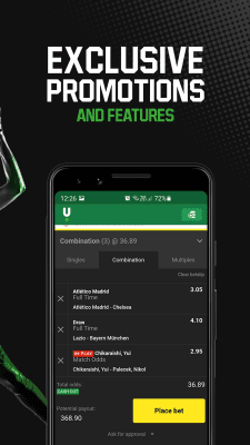 Screenshot of the application Unibet - #6