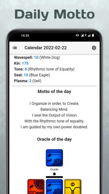 Screenshot of the application DreamSpell: Tzolkin Calendar - #3