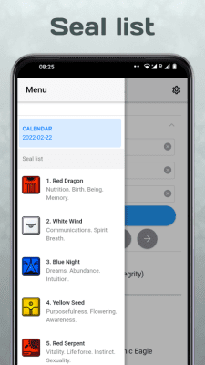 Screenshot of the application DreamSpell: Tzolkin Calendar - #6