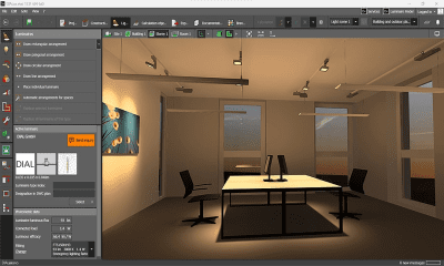 Screenshot of the application DIALux - #1