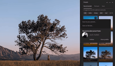 Screenshot of the application Lightroom - #3