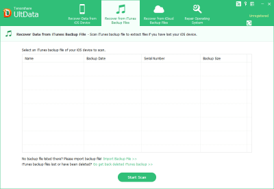 Screenshot of the application UltData (iPad Data Recovery) - #2