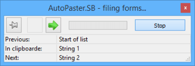 Screenshot of the application AutoPaster.SB - #5