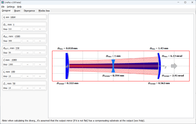 Screenshot of the application LineRes - #1