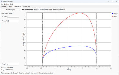 Screenshot of the application LineRes - #3