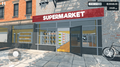 Screenshot of the application Supermarket Simulator - #1