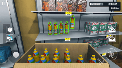 Screenshot of the application Supermarket Simulator - #3