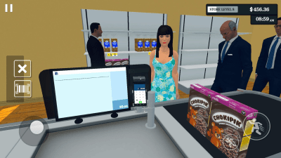 Screenshot of the application Supermarket Simulator - #4