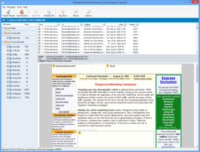 Screenshot of the application Mail Recovery - #2