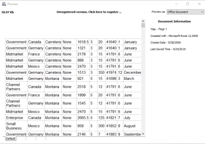 Screenshot of the application Excel Recovery - #4
