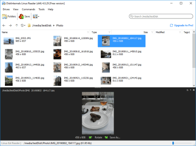 Screenshot of the application Linux Reader - #5