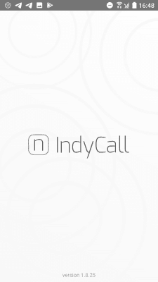 Screenshot of the application IndyCall - #1