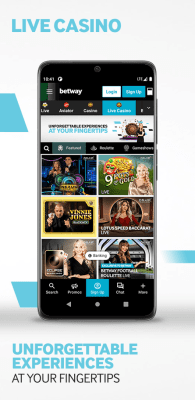 Screenshot of the application Betway - #3