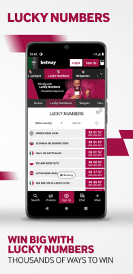 Screenshot of the application Betway - #5