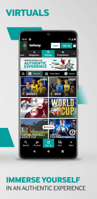 Screenshot of the application Betway - #7