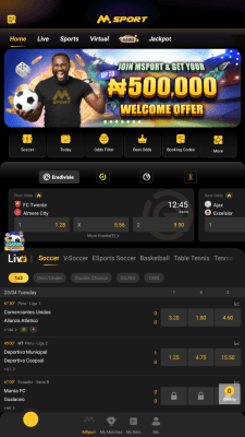 Screenshot of the application MSport - #1