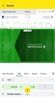 Screenshot of the application Bangbet - #5