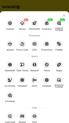 Screenshot of the application Bangbet - #6