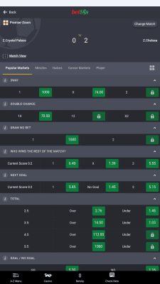 Screenshot of the application Bet9ja - #3