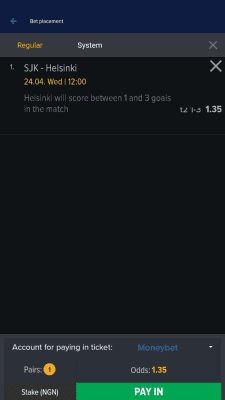 Screenshot of the application Mozzartbet - #4