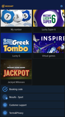 Screenshot of the application Mozzartbet - #5