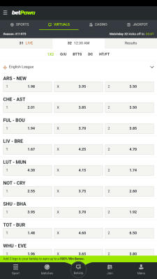 Screenshot of the application BetPawa - #6