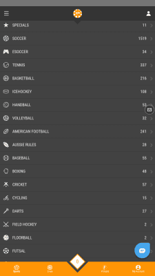 Screenshot of the application Merrybet - #3