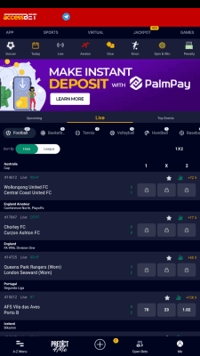 Screenshot of the application AccessBET - #1