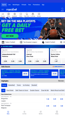 Screenshot of the application NairaBet - #1