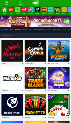 Screenshot of the application Odibet - #5