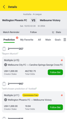 Screenshot of the application Betsure - #5