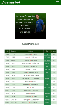 Screenshot of the application Venasbet - #4