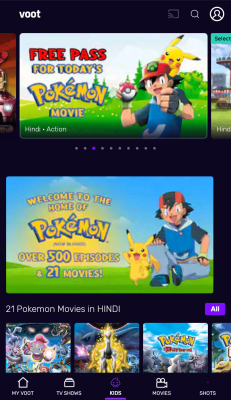Screenshot of the application Voot - #4