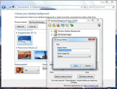 Screenshot of the application Desktop Background Tuner - #2