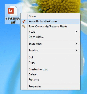 Screenshot of the application Taskbar Pinner - #5