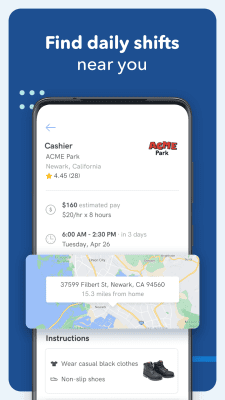 Screenshot of the application Instawork - #4