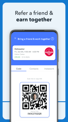 Screenshot of the application Instawork - #5