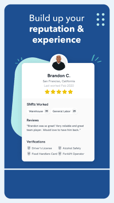 Screenshot of the application Instawork - #6