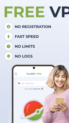 Screenshot of the application Planet VPN - Free VPN Proxy - #1