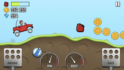 Screenshot of the application Hill Climb Racing Mod - #1