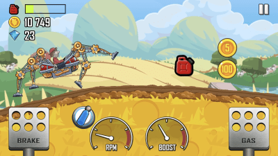 Screenshot of the application Hill Climb Racing Mod - #2