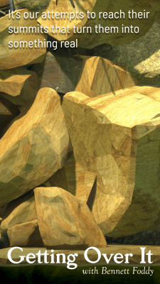 Screenshot of the application Getting Over It - #5