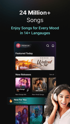 Screenshot of the application Wynk Music MOD - #1