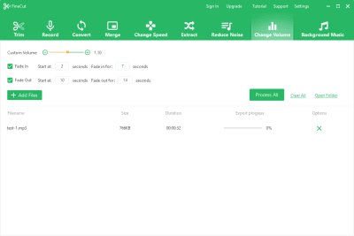 Screenshot of the application Fineshare FineCut - #3
